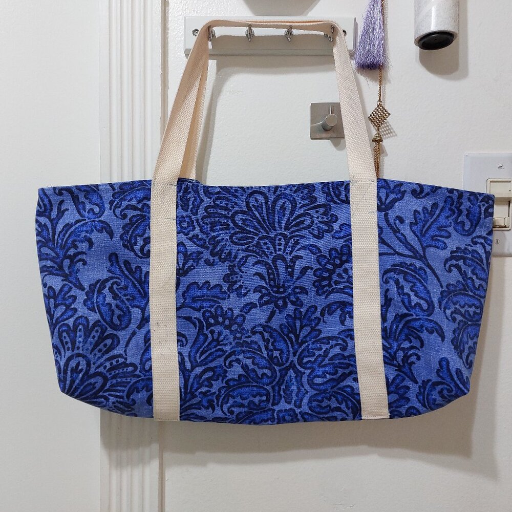 Handmade Cute Size Fabric Tote Beautiful Prints With Pockets